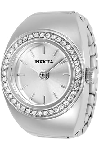 Invicta Mini 48943 Dames Horloge - Quartz Uurwerk - Roestvrij Staal met zilveren Wijzerplaat - 17mm