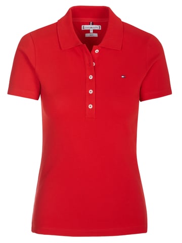 Tommy Hilfiger 1985 SLIM PIQUE poloshirt red