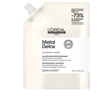 Metal Detox Shampoo för Skadat Hår Påfyllning 500 ml