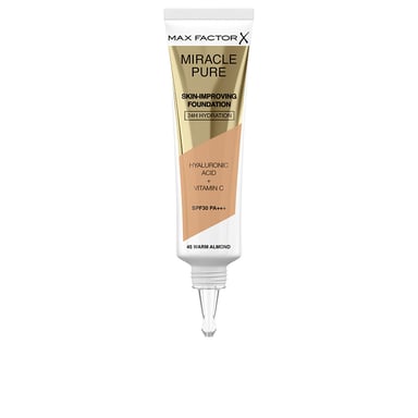Miracle Pure Huidverbeterende Foundation 24u Hydratatie Spf30 #45-warm Amandel 30 ml