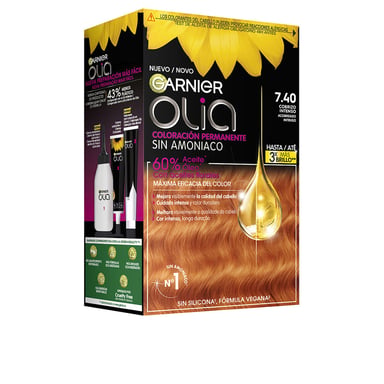 Olia Permanente Kleur #7,40-intense Koper 4 stuks