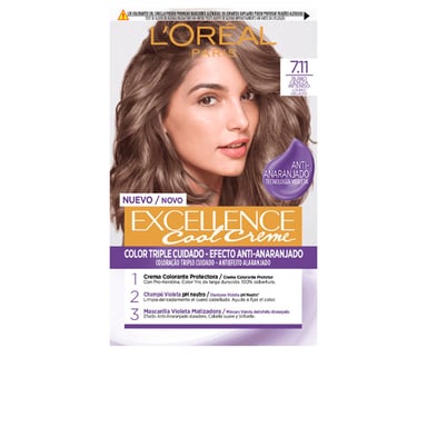 Excellence Cool Dye #7.11-intensiv Askblond 192 ml