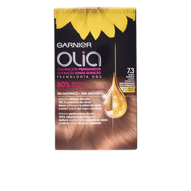 Olia Permanente Kleur #7,3-gouden Donkerblond Set 4 stuks