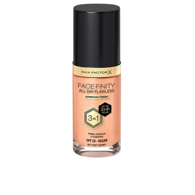 Facefinity 3-in-1 Primer, Concealer & Foundation #77-zachte Honing 30 ml