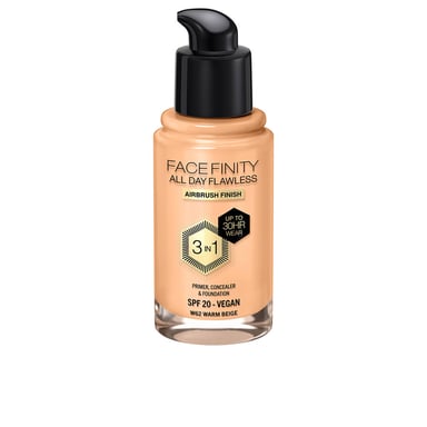 Facefinity All Day Flawless 3 i 1 Foundation #w62-varm Beige 30 ml