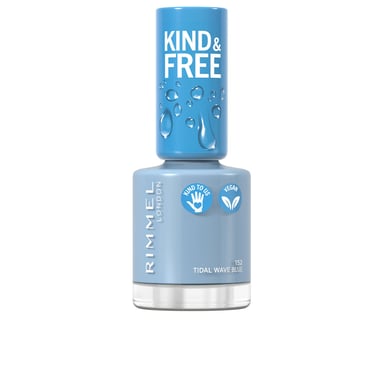 Kind & Free Nagellak #152-getijgolf Blauw 8 ml