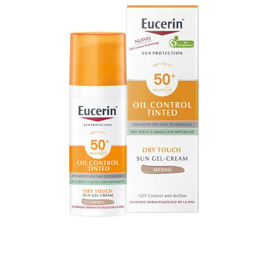 Zonnebeschermingsolie Droge Aanraak Gel-Crème Kleur Spf50+ #medium 50 ml