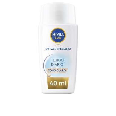 Dagelijkse Zon Fluid Gezichtsbescherming SPF50+ #lichte Tint 40 ml