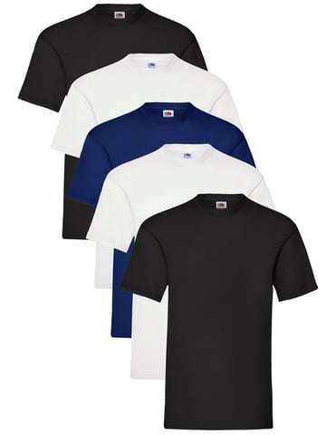 Fruit of the Loom Heren T-shirt 5 Pack