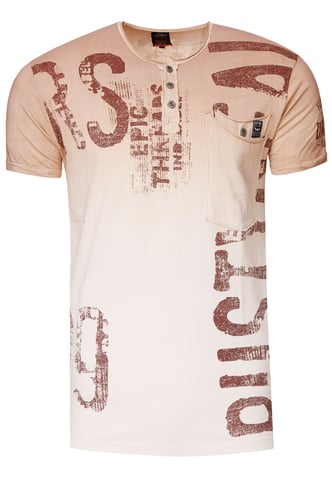 T-Shirt Wash with gradient and prints