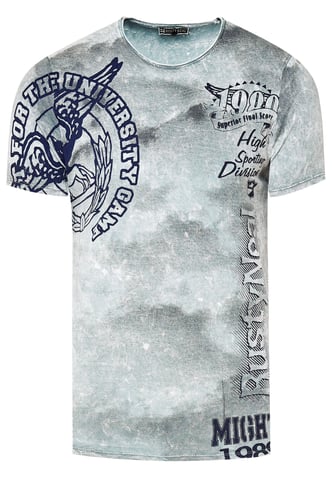 acid washed Ttshirt with prints