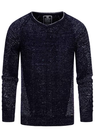 Cropped Slim Fit V-Neck Sweater