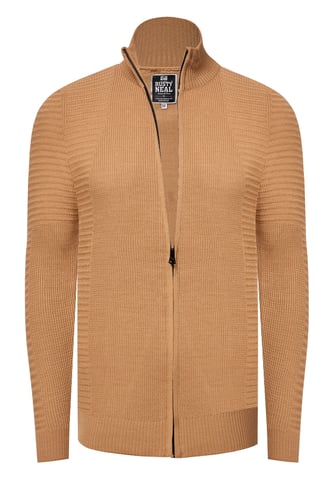Biker Style Slim Fit Knit Jacket