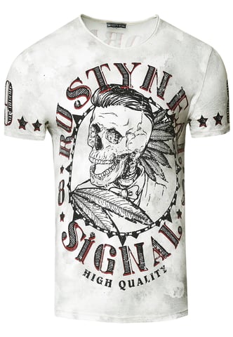 T-shirt Wash with skull print