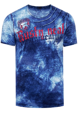Color Tie Dye Batik T-shirt with logo print