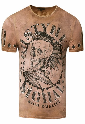 T-shirt Wash with skull print