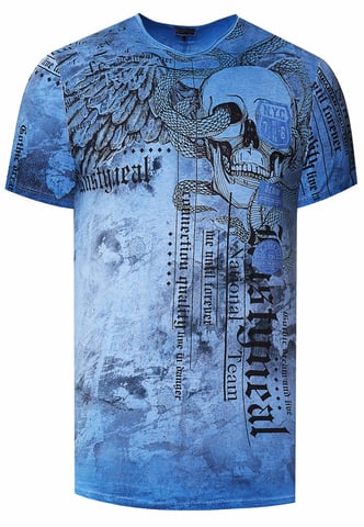 Biker T-Shirt Wash with All Over Prints