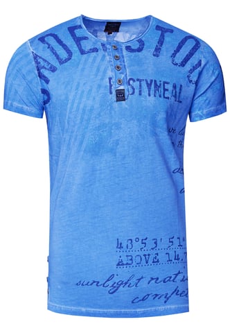Round neck T-shirt with front & back prints