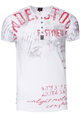 Round neck T-shirt with front & back prints