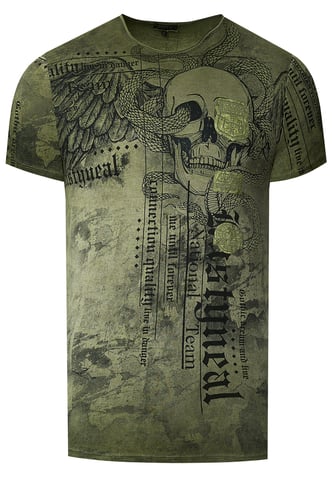 Biker T-Shirt Wash with All Over Prints