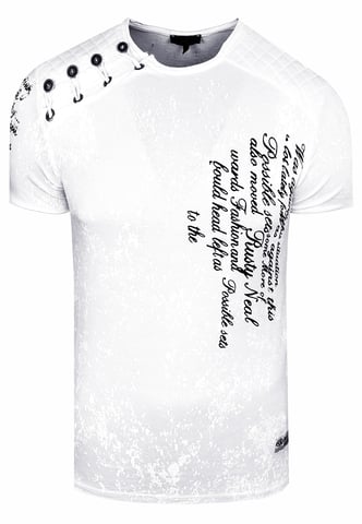 Acid Washed T-shirt with prints