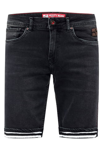 Black Used Jeans Shorts "BENSON"