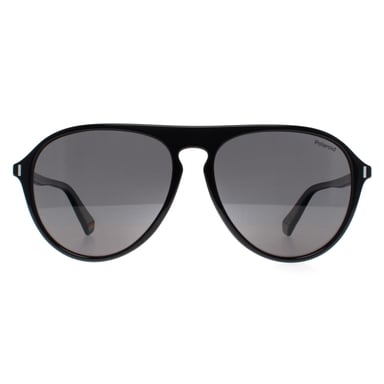 Polaroid Aviator Unisex Zwart Grijs Gepolariseerd PLD 6225/S