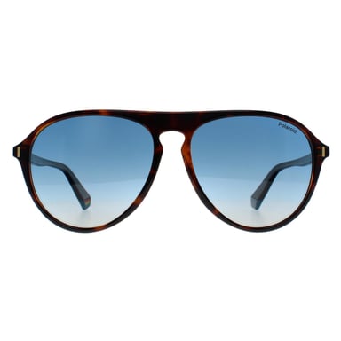 Polaroid Aviator Unisex Havana Blauw Gradiënt Gepolariseerd PLD 6225/S