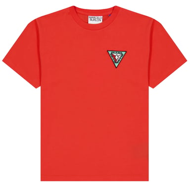 Marcelo Burlon Childrens/Kids Patch T-Shirt (Red)