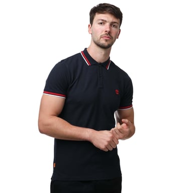 Timberland Polo met korte mouwen voor volwassenen (Marine)