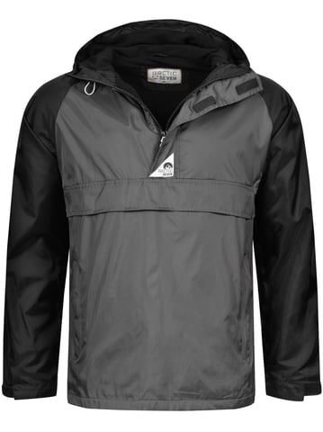 Arctic Seven regenjas voor heren – donker grijs-zwart