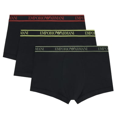 Emporio Armani Boxershorts met herenlogo (3-pack) (Zwart)
