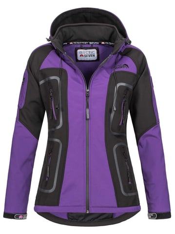 Arctic Seven Women's Softshell Jacket Purple-Black