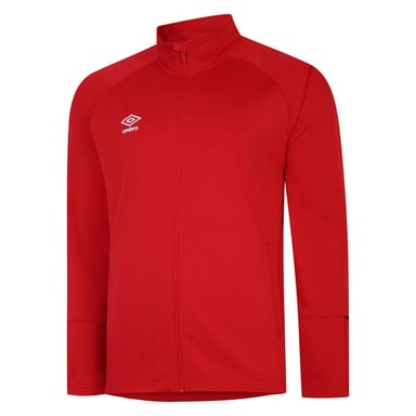 Umbro Gebreid trainingsjack voor heren (Vermiljoen/Zwart)
