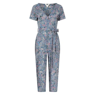 Mountain Warehouse Womens/Ladies Santorini Floral Wrap Jumpsuit (Grey)