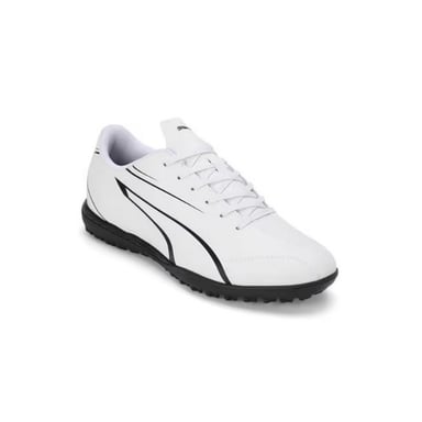 Puma Jongens Vitoria TT Voetbalschoenen (Wit/zwart)