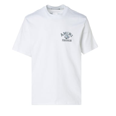Amiri Global Records-logo wit T-shirt