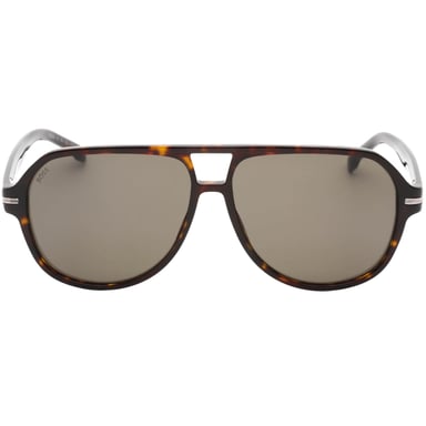 Hugo Boss Havana Brown Framed Grey Lens Sunglasses