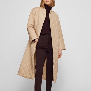 Dames Jas Boss Palotta in Beige