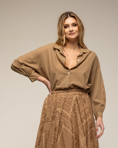 Camisa de algodón oversize