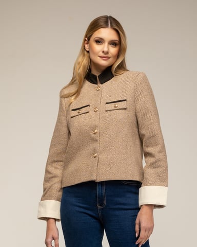 Chaqueta de cuello mao