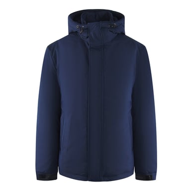 Ice Iceberg effen marineblauwe jas met capuchon