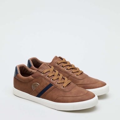 Heren Ben Sherman Scooper Stripe Sportschoenen in Tan