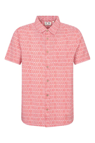 Mountain Warehouse Mens Preston Illustration Shirt (Fiery Coral)