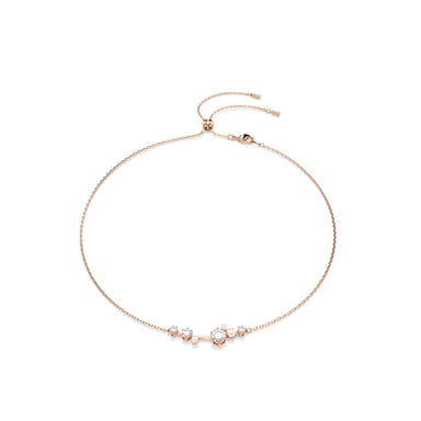 Swarovski 'Constella Bars' Dames Gouden Geplateerde Metalen Ketting - Roze 5729504
