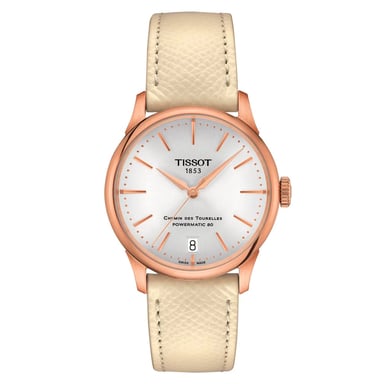 Tissot T-classic Chemin Des Tourelles Powermatic 80 Dames Horloge Beige T1392073603100