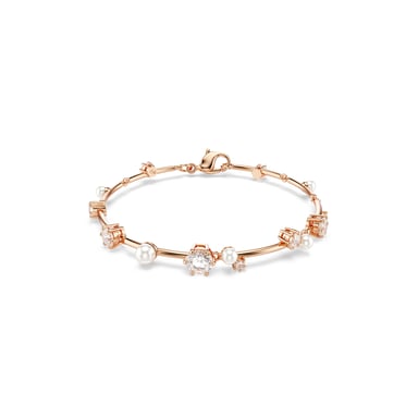 Swarovski 'Constella Bars' Women's Gold Plated Metal Bracelet - Rose 5729505