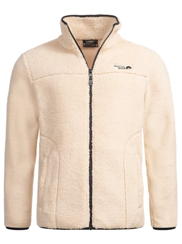 Arctic Seven Men's Sherpa Fleece Jacket – Warm Outdoor Jacket with Zipper – Beige