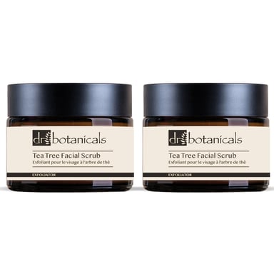 Dr Botanicals Eucalyptus & Tea Tree Facial Scrub 50ml x 2 Duo Pack