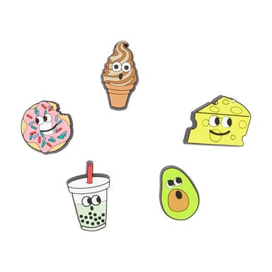 Lights Up Food Friends 5 Pack Jibbitz - Crocs - Pvc - Multicolor